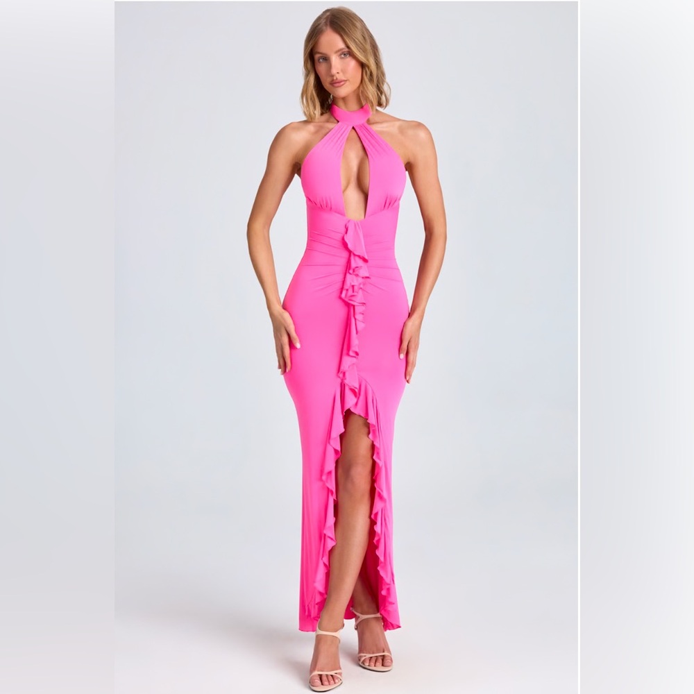 Oh Polly bodycon hot pink dress